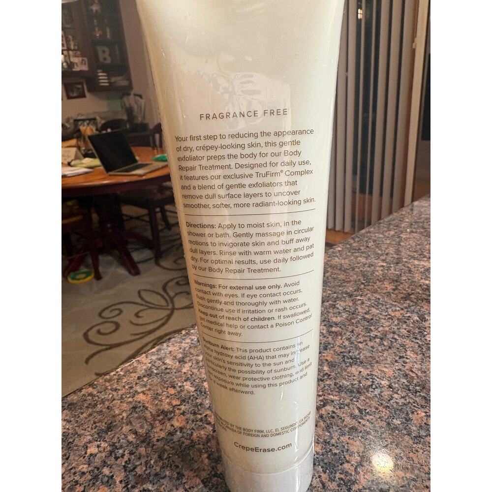 Crepe Erase Body & Facial Refining Exfoliant Fragrance Free Sealed - Picture 8 of 12
